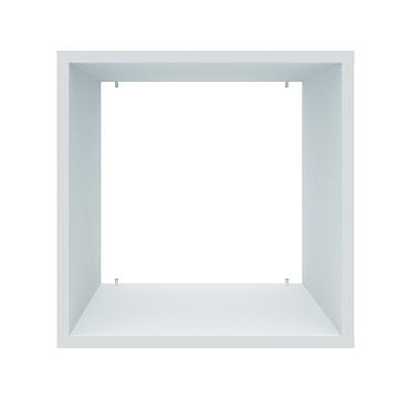 Furniture section - cabinet, White body, no back panel, 400mm x 400mm x 400mm