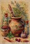 Kraft Decoupage Papier 21x29,7cm, “Botanica Vintage”, #0004