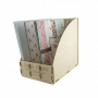 Оrganizer ze sklejki do przechowywania papierów A3 i papierów scrapowych o wymiarach 30,5cm x 30,5cm