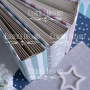 Blank album with a soft fabric cover Mint stars 20сm х 20сm - 3