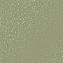 Sheet of single-sided paper with gold foil embossing, pattern Golden Drops Olive, 12"x12" 