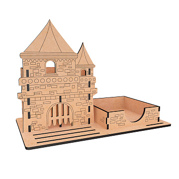 Sperrholz-Schreibtisch-Organizer-Set "Märchenschloss"