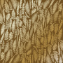 Arkusz papieru jednostronnego wytłaczanego złotą folią, wzór Złota Paproć, kolor Czekolada mleczna 30,5x30,5cm 