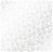 лист односторонней бумаги с серебряным тиснением, дизайн silver rose leaves, white, 30,5см х 30,5см