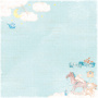 Double-sided scrapbooking paper set  Dreamy baby boy 8"x8", 10 sheets - 4