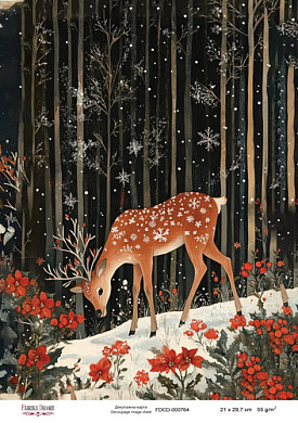 декупажная карта «рождественская сказка» #000764, 21см x 29,7см фабрика декору