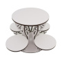 Openwork stand for sweets, cakes and bonbonnières "Swans", White, 390 mm х 390 mm х 196mm - 3