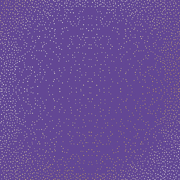 Sheet of single-sided paper with gold foil embossing, pattern Golden Mini Drops, color Lavender, 12"x12"