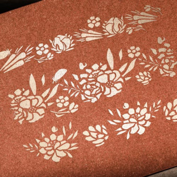 Stencil reusable, 15x20cm Sweet bunny, #386 - 2 Stencil reusable, 15x20cm Sweet bunny, #386 - 2