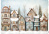 Decoupage Card Snow-covered houses-12, #0945, 29.7x42cm Decoupage Card Snow-covered houses-12, #0945, 29.7x42cm