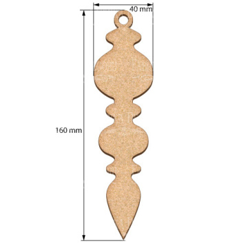 Blank for decoration New year tree toy 31, #462 - 2