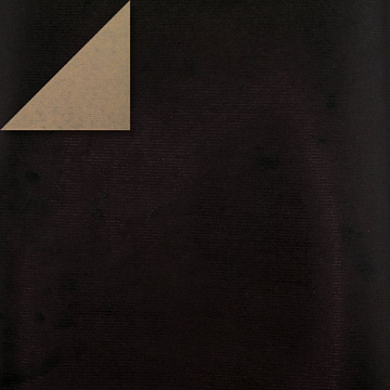 Arkusz dwustronnego kraft papieru z wzorem "Czarny/Kraft"