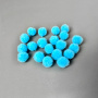 Pompons for crafts and decoration, Blue, 20pcs, diameter 10mm