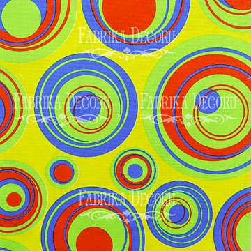 Fabric cut piece "Bright circles"