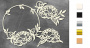 Chipboard embellishments set, Peony Passion #734