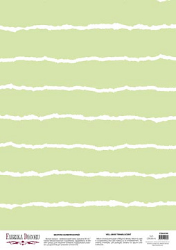 Deco vellum colored sheet Boho stripes on a light green, A3 (11,7" х 16,5")