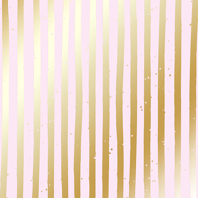 лист односторонней бумаги с фольгированием, дизайн golden stripes light pink, 30,5см х 30,5 см