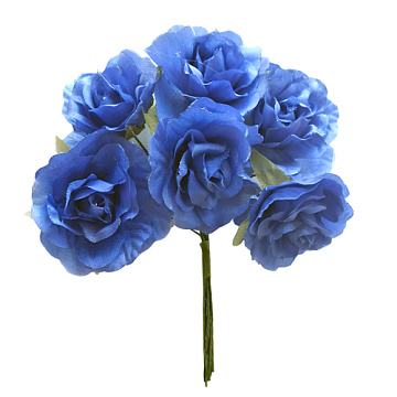 Eustoma flower, electric blue, 6pcs Eustoma flower, electric blue, 6pcs