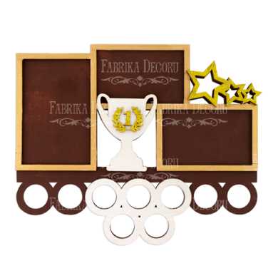 заготовка для декорирования медальница "победа 1" #234 фабрика декору - 2