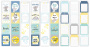 Double-side scrapbooking paper set My little baby boy 12"x12", 10 sheets - 2