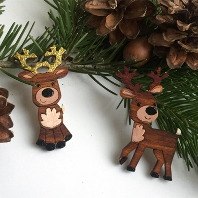 brooch blank for coloring, #011 - 2