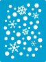 Трафарет многоразовый 15x20см Снежный фон макси #194