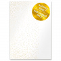 ацетатный лист с золотым узором golden mini drops a4 21х30 см