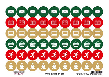 Set of stickers for journaling and planners  #5-009