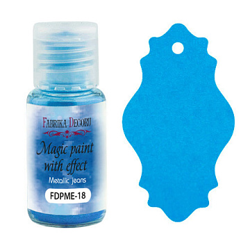 Dry paint Magic paint with effect Metallic jeans 15ml