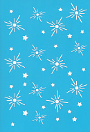 Stencil for crafts 15x20cm "Snowflakes 2" #067