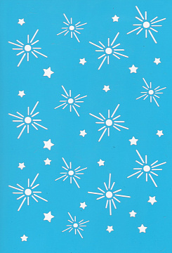 Stencil for crafts 15x20cm "Snowflakes 2" #067