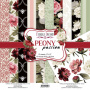 Doppelseitig Scrapbooking Papiere Satz Peony passion, 30.5 cm x 30.5cm, 10 Blätter