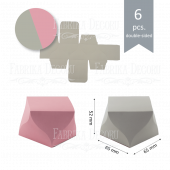 Набор картонных заготовок #009 color_Dark beige-pink Набор картонных заготовок #009 color_Dark beige-pink