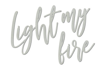 Chipboard "Light my fire" #407 - 2