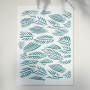 Stencil reusable, 15x20cm Exotic leaves, #391 - 1