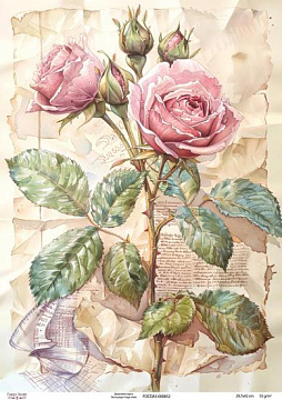 Decoupage card #0852, 29,7x42cm