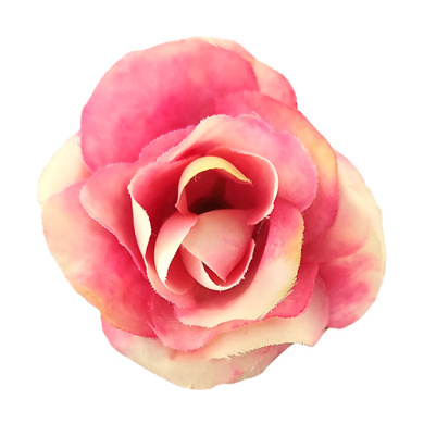 цветок чайной розы mini розовый с белым, 1шт - 2