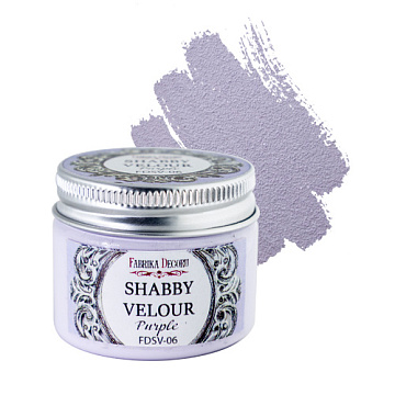 Shabby velour paint Purple