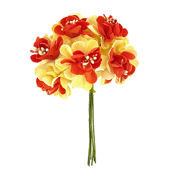 Set of flowers of the apple tree orange, 6 pcs