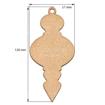 Blank for decoration New year tree toy 3, #434 - 2