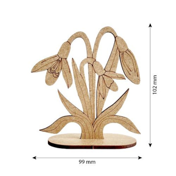 Figurine for painting and decorating #531 "Snowdrops" - 2