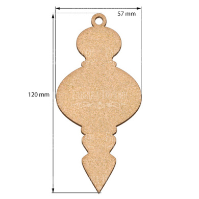 Blank for decoration New year tree toy 3, #434 - 2