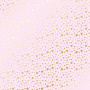 Лист односторонней бумаги с фольгированием, дизайн Golden stars Light pink, 30,5см х 30,5см