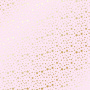 Sheet of single-sided paper with gold foil embossing, pattern "Goden stars Light pink, 12"x12"