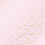 лист односторонней бумаги с фольгированием, дизайн golden stars light pink, 30,5см х 30,5см