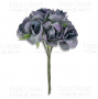 Rose flowers, color Dove-violet-colored, 6pcs