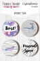 Set of 4pcs flair buttons for scrabooking #124