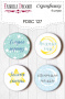 Set of 4pcs flair buttons for scrabooking "My little baby boy" RU #127