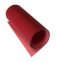 Piece of PU leather Red matt, size 50cm x 13cm