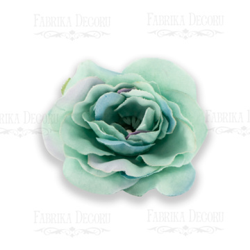 Rose flowers, color Mint with violet, 1pcs - 2 Rose flowers, color Mint with violet, 1pcs - 2